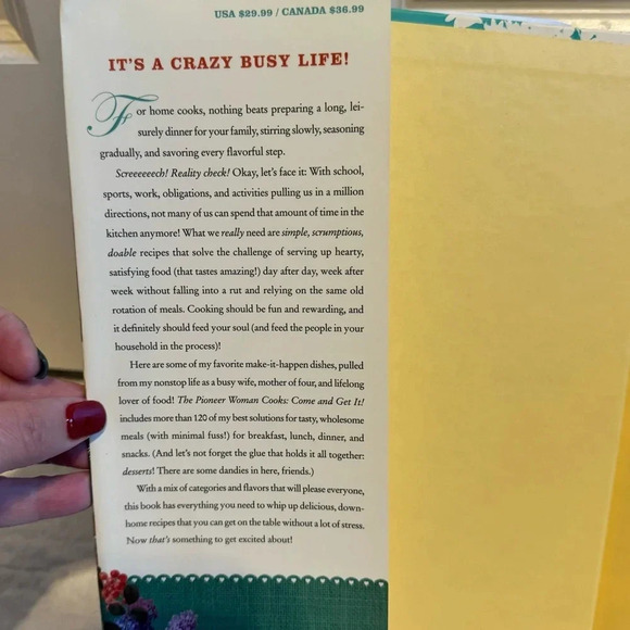 The Pioneer Women Cooks Cookbook Come And Get It By Ree Drummond - Picture 3 of 9